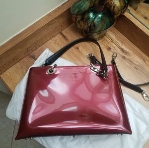 Beijo red and black purse